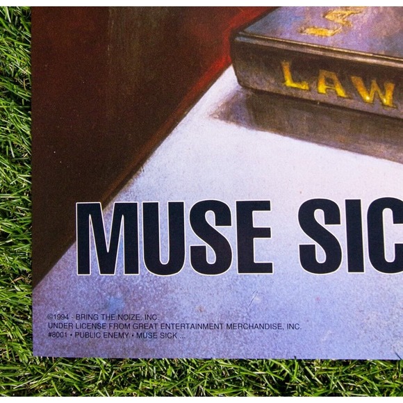 Public Enemy Muse Sick-N-Hour Poster VTG 1994 Funky #8001 Chuck D Flavor Flav - Picture 8 of 9